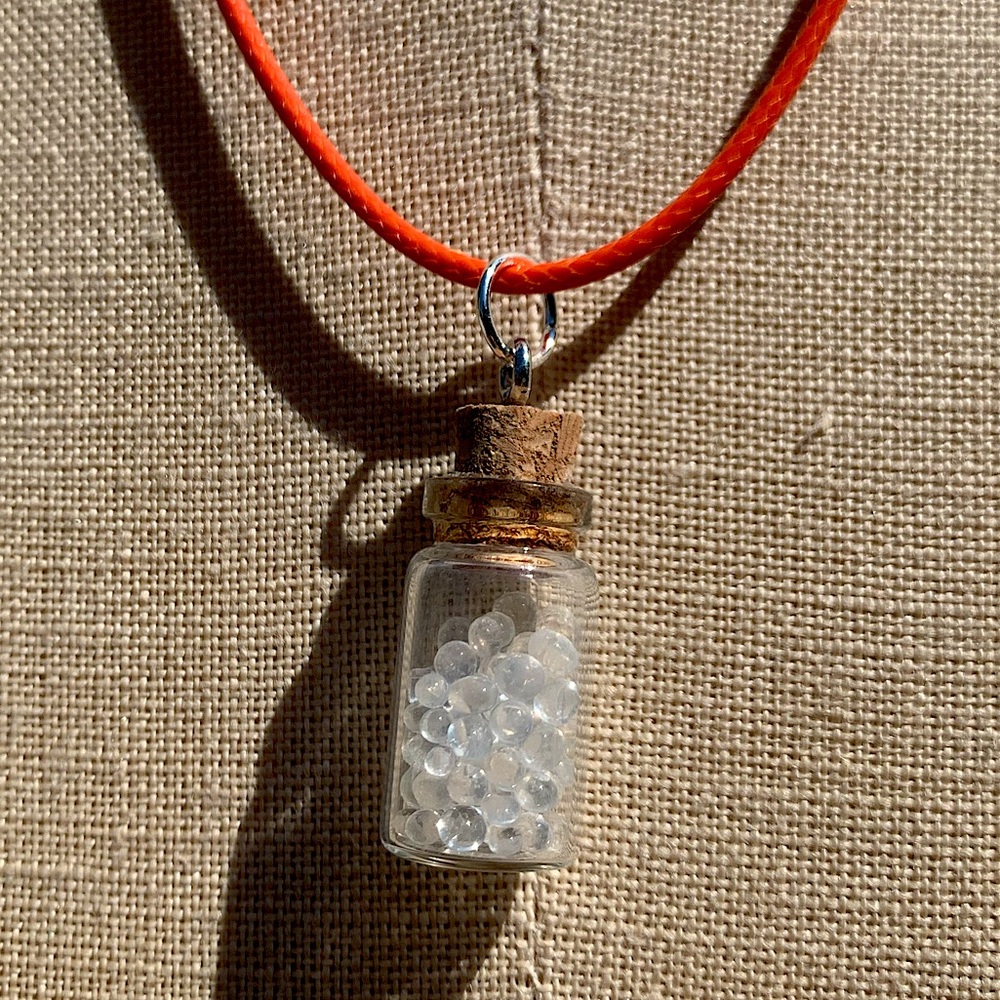 Handmade Shaker/Rattle Bottled-Up Emotions Necklace